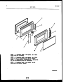 DOOR PARTS Diagram and Parts List for MCT1080R1  Frigidaire Microwave