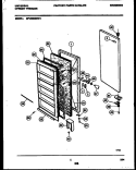 DOOR PARTS Diagram and Parts List for MFU09M2BW1  Frigidaire Freezer