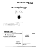 COVER Diagram and Parts List for FWTR647GHS1  Frigidaire Washer