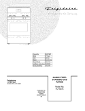 COVER Diagram and Parts List for FLF337ECP  Frigidaire Range