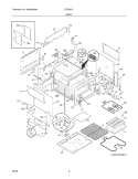 BODY Diagram and Parts List for FES367AQH  Frigidaire Range