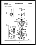 TRANSMISSION PARTS Diagram and Parts List for MLXE42RBW0  Tappan Washer Dryer Combo