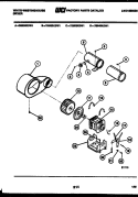 MOTOR AND BLOWER PARTS Diagram and Parts List for DE640KDH1  Frigidaire Dryer