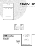 COVER Diagram and Parts List for FFGF3019LWA  Frigidaire Range