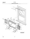 WINDOW MOUNTING PARTS Diagram and Parts List for FAV18EJ2A3  Frigidaire Air Conditioner