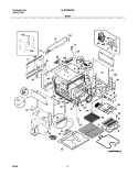 BODY Diagram and Parts List for GLES388ASC  Frigidaire Range