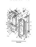 LINER MOULDINGS Diagram and Parts List for FPEM26VWDW0  Frigidaire Refrigerator