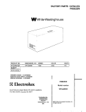 COVER Diagram and Parts List for WFC25M4HW1  Westinghouse Freezer