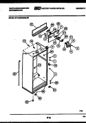 CABINET PARTS Diagram and Parts List for RT181MLW0  Frigidaire Refrigerator