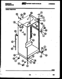 CABINET PARTS Diagram and Parts List for FPES18TCA1  Frigidaire Refrigerator
