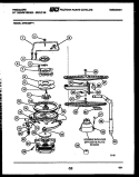 MOTOR PUMP PARTS Diagram and Parts List for DW3200PW1  Frigidaire Dishwasher