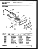 BROILER DRAWER PARTS Diagram and Parts List for GF620ND4  Frigidaire Range