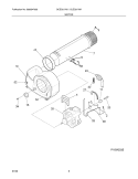 MOTOR Diagram and Parts List for GCEQ2170KE0  Frigidaire Dryer
