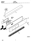 CONTROL PANEL Diagram and Parts List for FEB386WECG  Frigidaire Wall Oven