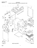 BODY Diagram and Parts List for MEF326WFSC  Frigidaire Range