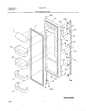 REFRIGERATOR DOOR Diagram and Parts List for FRS23KF7AB0  Frigidaire Refrigerator