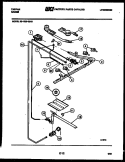 BURNER, MANIFOLD AND GAS CONTROL Diagram and Parts List for 32-1029-00-01  Tappan Range