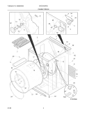 CABINET / DRUM Diagram and Parts List for SAEQ7000FS0  Electrolux Dryer