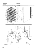 SYSTEM Diagram and Parts List for FFU21C4CW1  Frigidaire Freezer