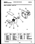 AIR HANDLING PARTS Diagram and Parts List for FAL117T1A1  Frigidaire Air Conditioner