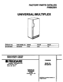 COVER Diagram and Parts List for MFU20F3BW6  Frigidaire Freezer