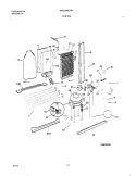SYSTEM Diagram and Parts List for WRS26MZRHD0  Westinghouse Refrigerator