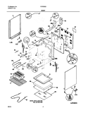 BODY Diagram and Parts List for FEF365BUA  Frigidaire Range