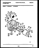CABINET AND COMPONENT PARTS Diagram and Parts List for DG400AXW2  Frigidaire Dryer
