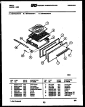 BROILER DRAWER PARTS Diagram and Parts List for 30KPMAWAN4  Tappan Range