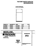 COVER Diagram and Parts List for MRT18SJFD3  Frigidaire Refrigerator
