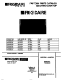 COVER Diagram and Parts List for FEC6X9XCSC  Frigidaire Cooktop