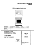 COVER Diagram and Parts List for PLES389DCB  Frigidaire Range