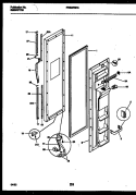 FREEZER DOOR PARTS Diagram and Parts List for FRS22WNAD0  Frigidaire Refrigerator