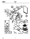 BODY Diagram and Parts List for TGF365BEWC  Tappan Range