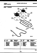 BROILER PARTS Diagram and Parts List for 77-4950-23-05  Tappan Microwave Oven Combo