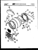 DRUM PARTS Diagram and Parts List for DEDML6  Frigidaire Dryer