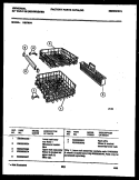 RACKS AND TRAYS Diagram and Parts List for DB700AW1  Frigidaire Dishwasher