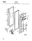 FREEZER DOOR Diagram and Parts List for FRS26WRCD6  Frigidaire Refrigerator