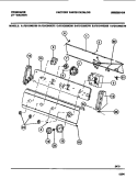 CONSOLE Diagram and Parts List for F21C445CS0  Frigidaire Washer