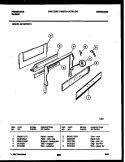 BACKGUARD Diagram and Parts List for G31BPNW4  Frigidaire Range