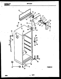 CABINET PARTS Diagram and Parts List for MRT15CNBD2  Frigidaire Refrigerator