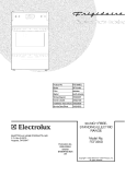 COVER Diagram and Parts List for FEF336BCL  Frigidaire Range