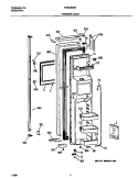 FREEZER DOOR Diagram and Parts List for FRS24BGGW2  Frigidaire Refrigerator