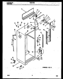 CABINET PARTS Diagram and Parts List for PRT217MCH3  Frigidaire Refrigerator