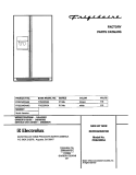 COVER Diagram and Parts List for FRS23W3AW2  Frigidaire Refrigerator