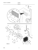 SYSTEM Diagram and Parts List for F22CWF2  Frigidaire Freezer