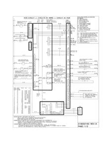 Wiring Diagram Diagram and Parts List for EI30ES5CJSC  Electrolux Range