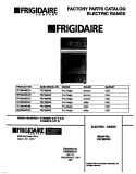 COVER Diagram and Parts List for FEF389WESB  Frigidaire Range