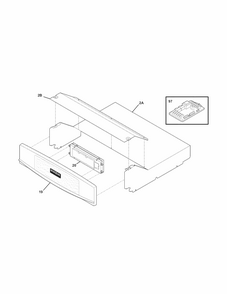 Control Panel Diagram and Parts List for 79047762406  Kenmore Wall Oven