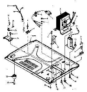 Microwave Parts Diagram and Parts List for 5648888621  Kenmore Microwave